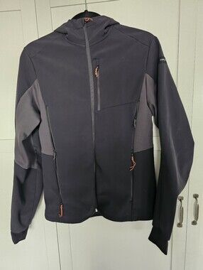 Decathlon Forclaz MT500 Windwarm Softshell Jacket Black Gray Men’s Small Exc
